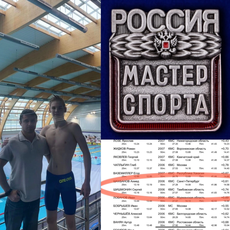 <strong>Поздравляем Шишмонина Сергея с выполнением норматива Мастера спорта России по плаванию</strong>